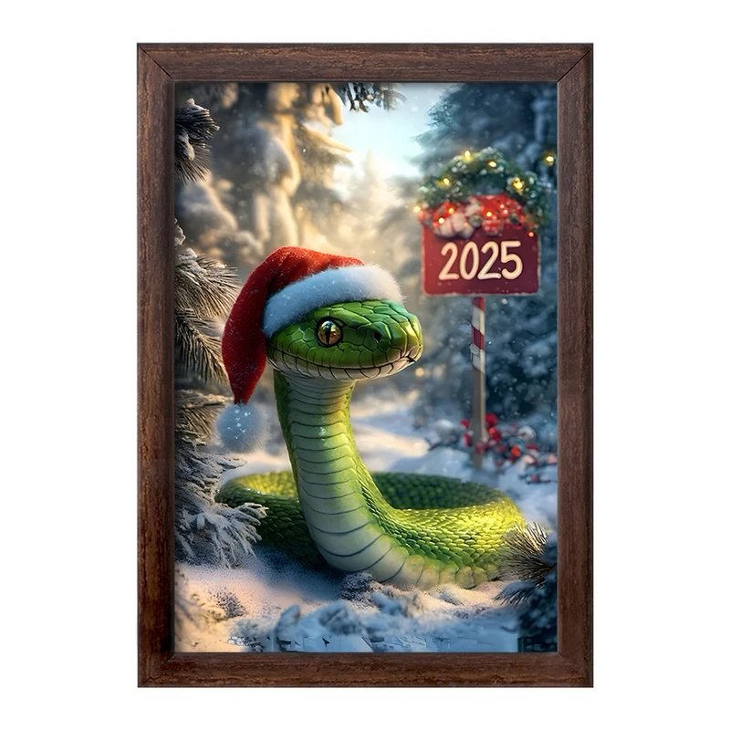 تابلو خندالو طرح سال مار 2025 میلادی کد F8154