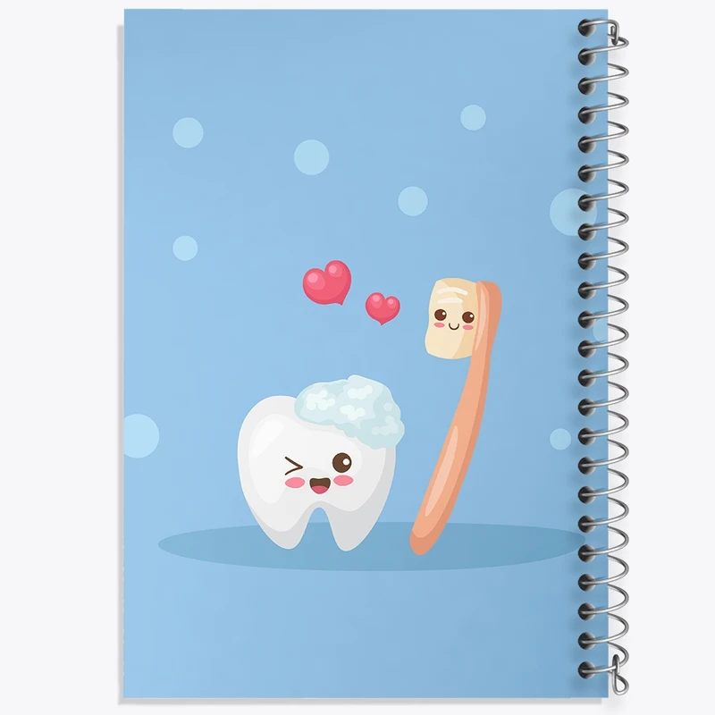 دفتر طراحی 50 برگ خندالو طرح دندان و دندان پزشکی کودکانه کد 36709