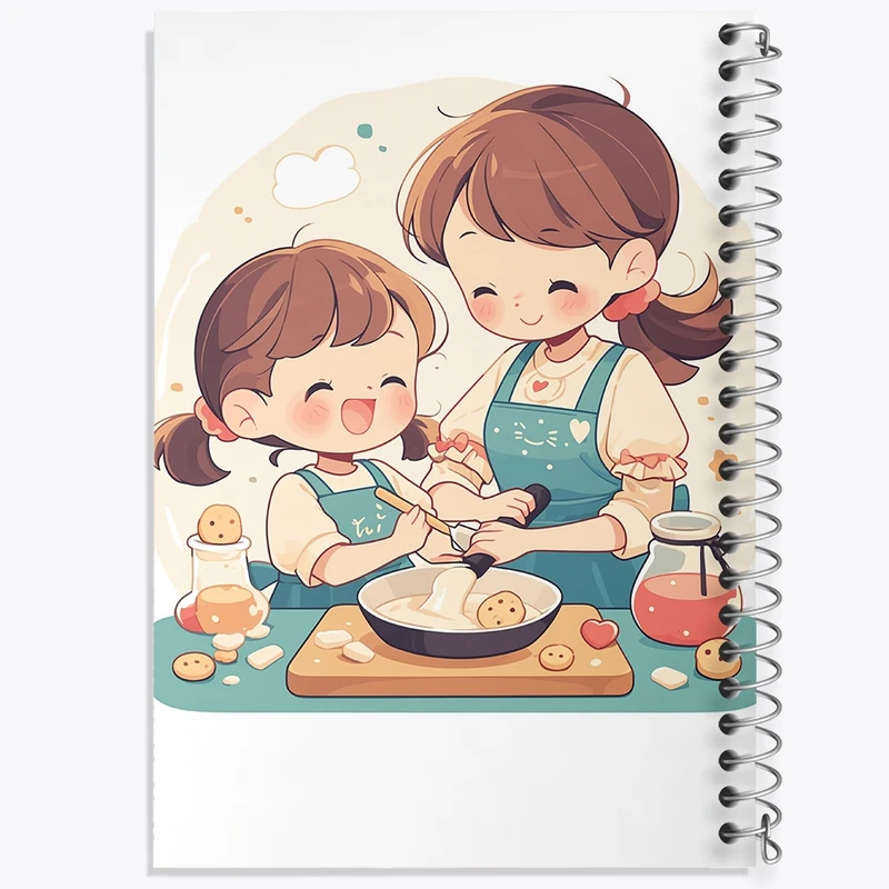 دفتر طراحی 50 برگ خندالو طرح کیک و شیرینی پزی کد 36663