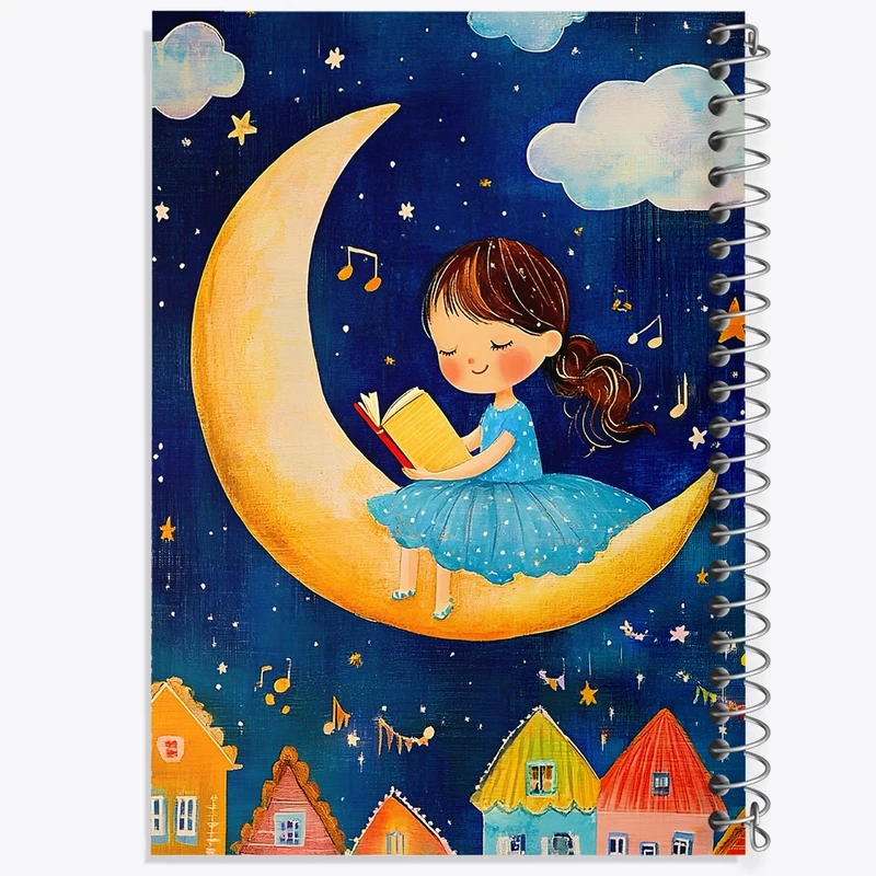 دفتر ژورنال نویسی 50 برگ خندالو مدل نقطه ای طرح دخترانه کودکانه کد F10931