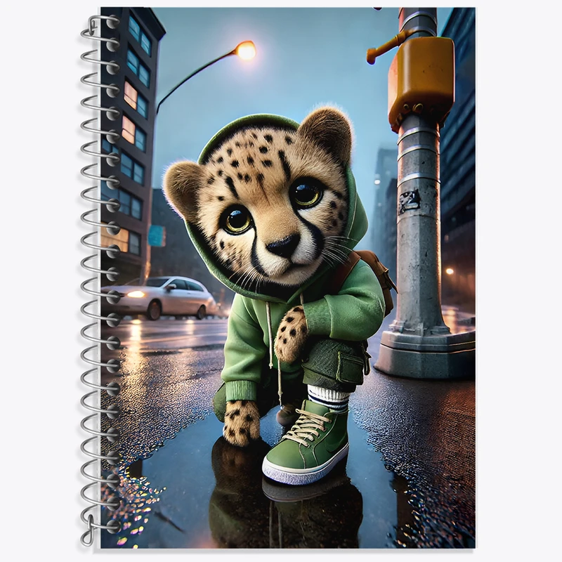 دفتر نت موسیقی 50 برگ خندالو طرح یوزپلنگ بامزه کد F11885