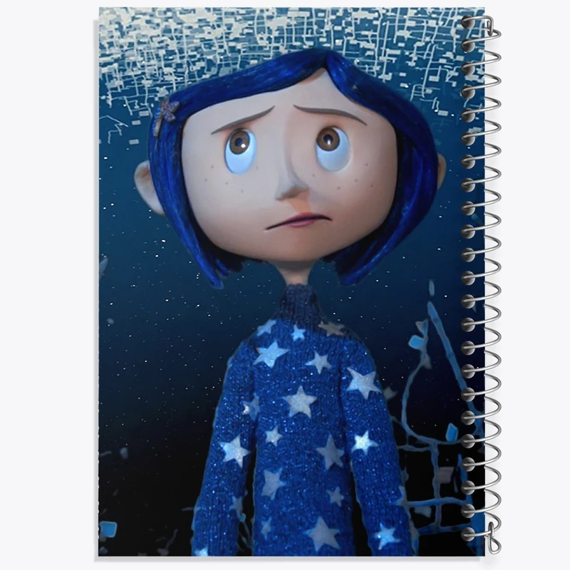 دفتر طراحی 50 برگ خندالو طرح کورالاین Coraline  کد 20783