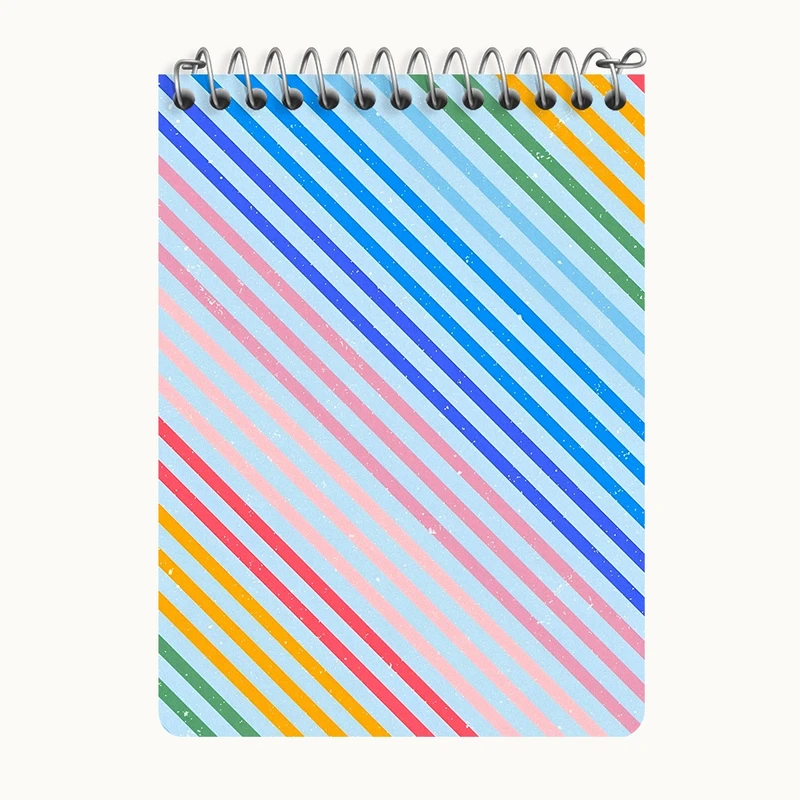 دفتر یادداشت 50 برگ خندالو طرح خطوط رنگی کد N5441