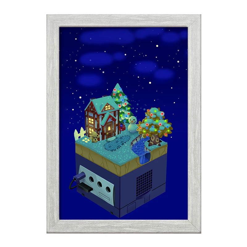 تابلو خندالو طرح بازی انیمال کراسینگ (Animal Crossing) کد 32655