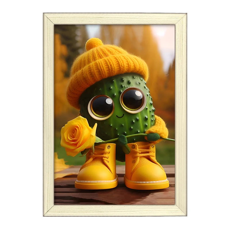 تابلو خندالو طرح خیار بامزه کد F7562