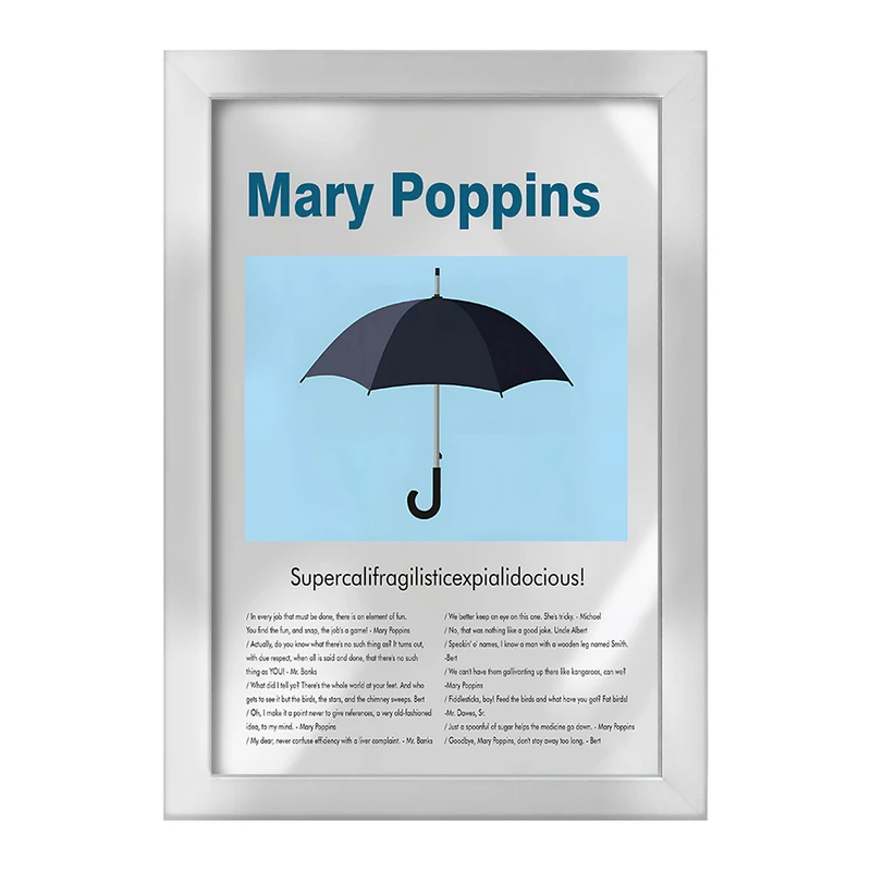 تابلو خندالو طرح مری پاپینز (Mary Poppins) کد F13841