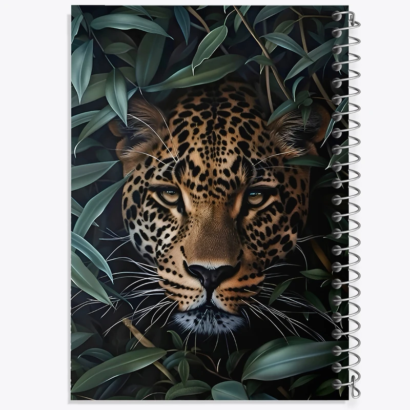 دفتر شطرنجی 50 برگ خندالو طرح پلنگ کد F9958