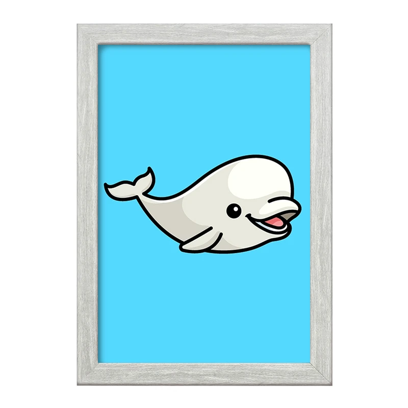 تابلو خندالو طرح حیوانات آبزی نهنگ کد 28158