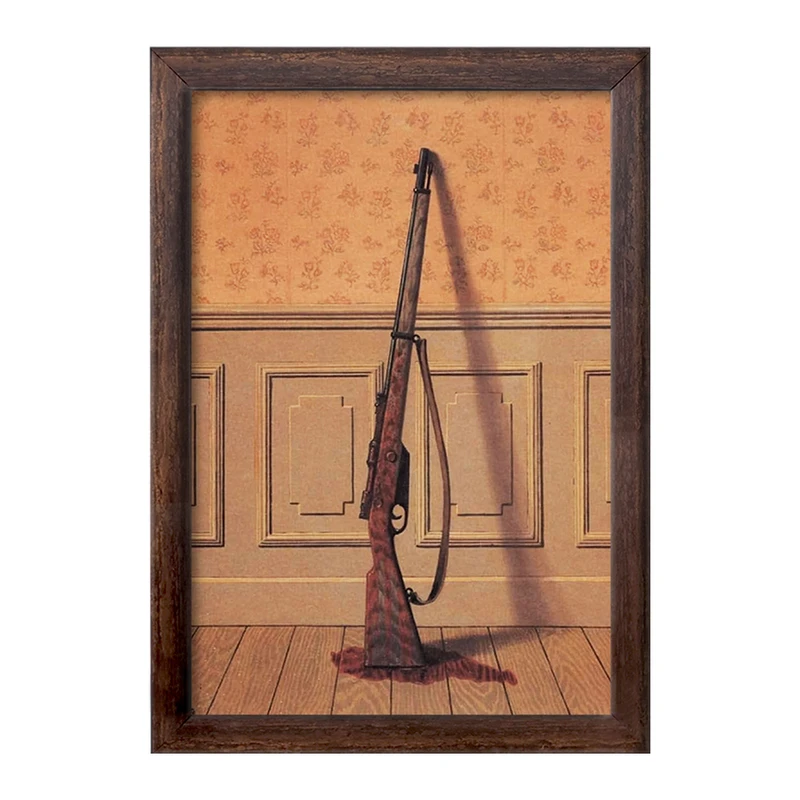 تابلو خندالو طرح نقاشی بازمانده اثر رنه ماگریت کد F12444