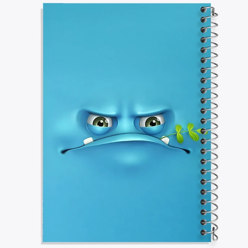 دفتر شطرنجی 50 برگ خندالو طرح ایموجی بامزه کد F3317