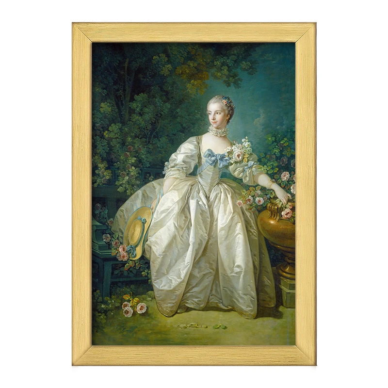 تابلو خندالو طرح نقاشی خانم برژه اثر فرانسوا بوشه کد F12146