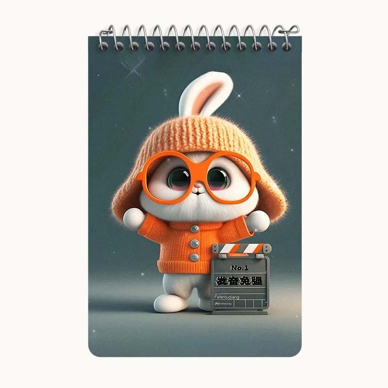 دفتر یادداشت 50 برگ خندالو طرح خرگوش کیوت کد F5677