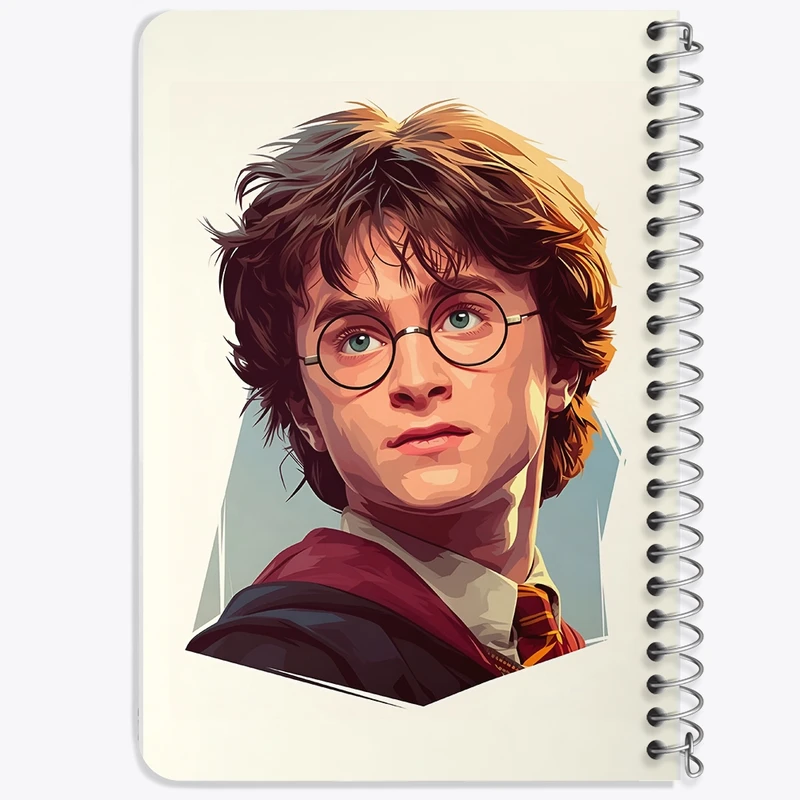 دفتر یادداشت 50 برگ خندالو طرح هری پاتر (Harry Potter) کد N3800