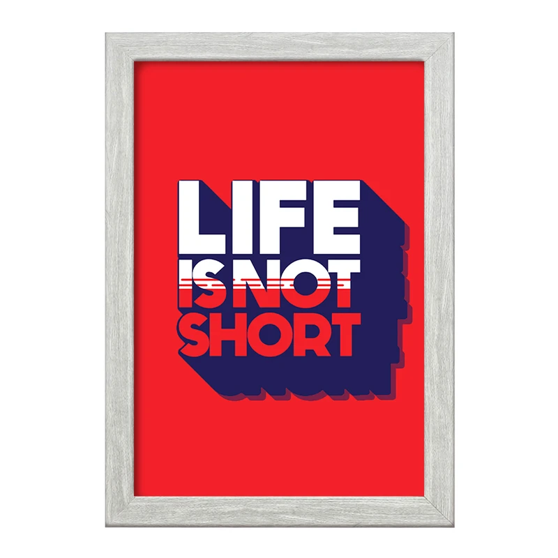 تابلو خندالو طرح Life Is Not Short کد F1998