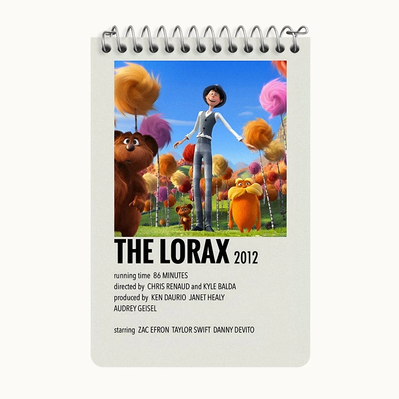 دفتر یادداشت 50 برگ خندالو طرح لوراکس (The Lorax) کد F13260
