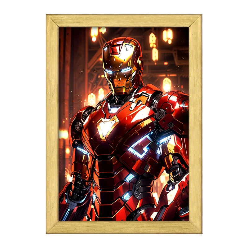 تابلو خندالو طرح مرد آهنی مارول (Marvel) کد F9315