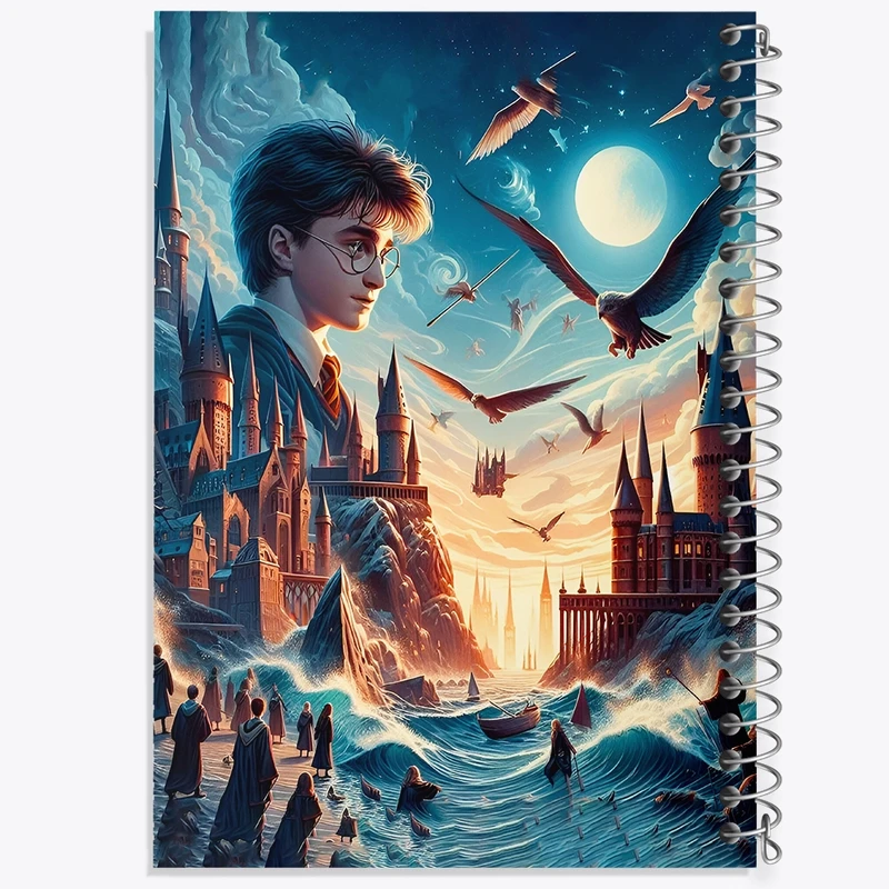 دفتر طراحی 50 برگ خندالو طرح هری پاتر (Harry Potter) کد N2650