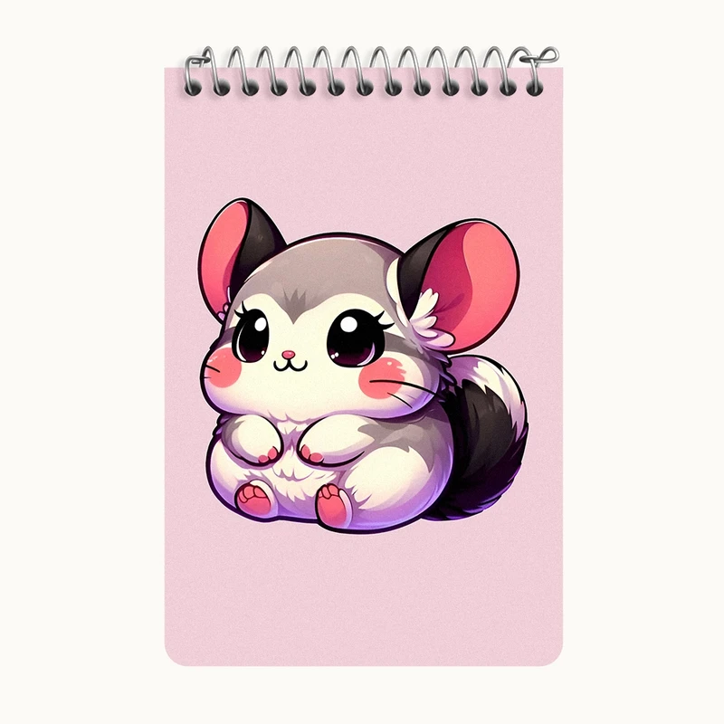 دفتر یادداشت 50 برگ خندالو طرح موش کیوت کد F7751