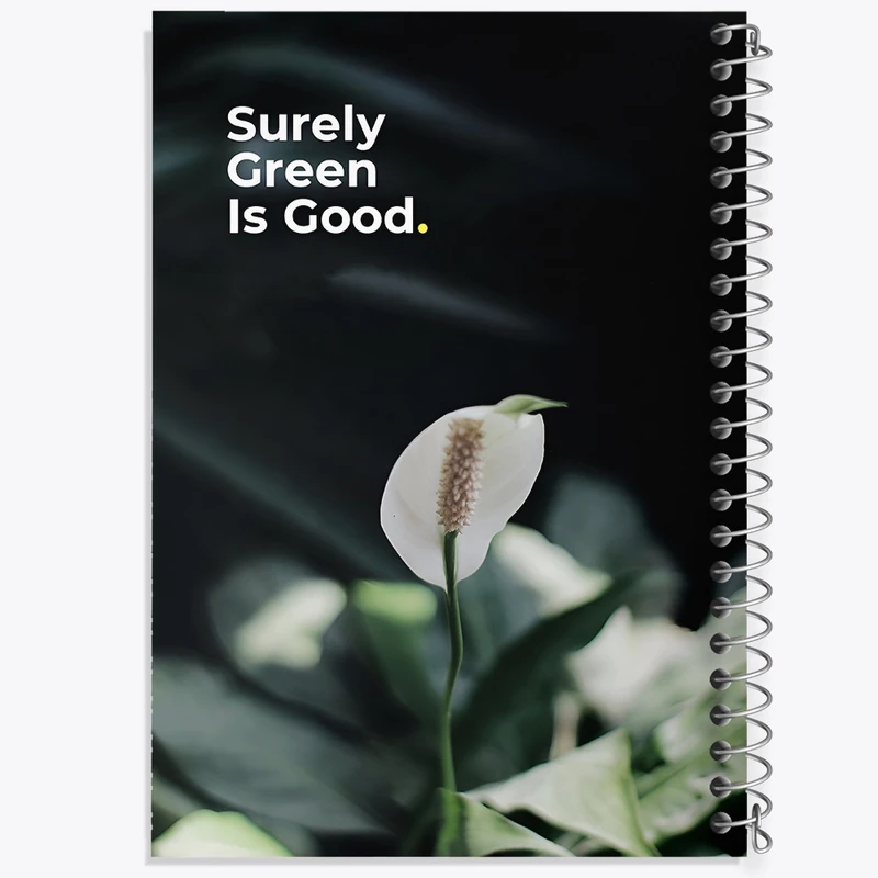 دفتر شطرنجی 50 برگ خندالو طرح Surely Green Is Good کد F13646