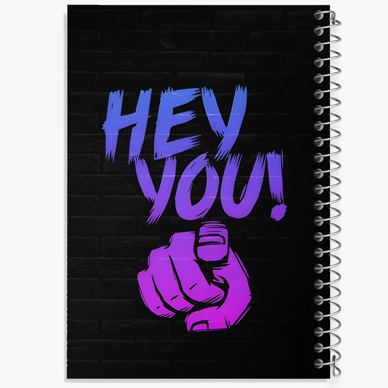 دفتر مشق 100 برگ خندالو طرح Hey You کد F10555