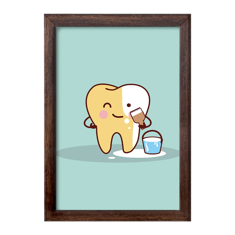 تابلو خندالو طرح دندان و دندان پزشکی کودکانه کد 36702