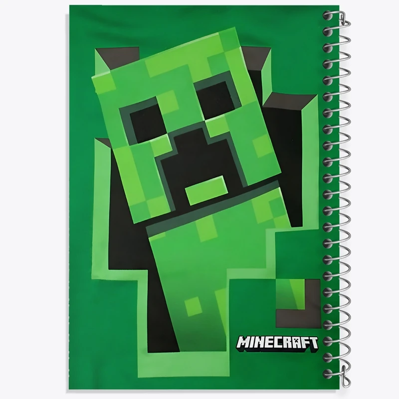 دفتر ژورنال نویسی 50 برگ خندالو مدل نقطه ای طرح بازی ماینکرافت (Minecraft) کد N9114