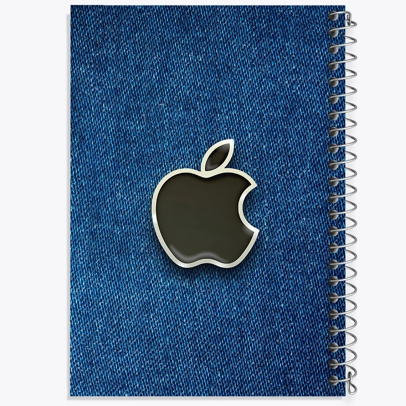 دفتر شطرنجی 50 برگ خندالو طرح اپل (Apple) کد N7753