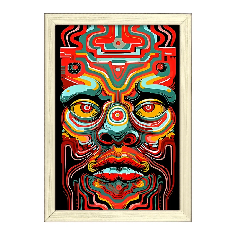 تابلو خندالو طرح انسان انتزاعی کد F4668