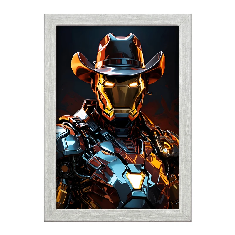 تابلو خندالو طرح مرد آهنی مارول (Marvel) کد F4997