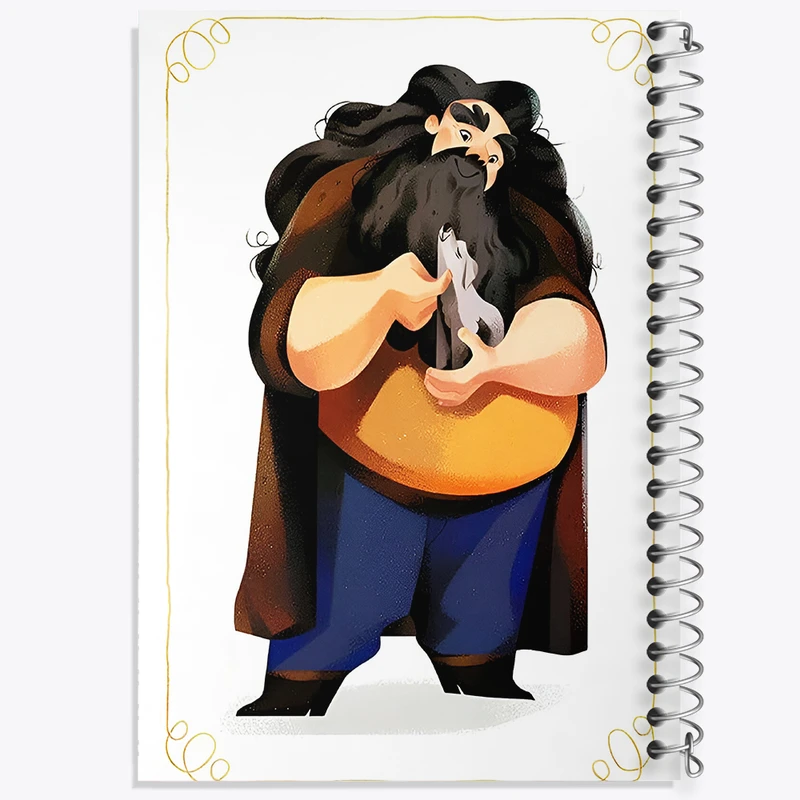 دفتر نقاشی 50 برگ خندالو طرح هاگرید هری پاتر (Harry Potter) کد F8651
