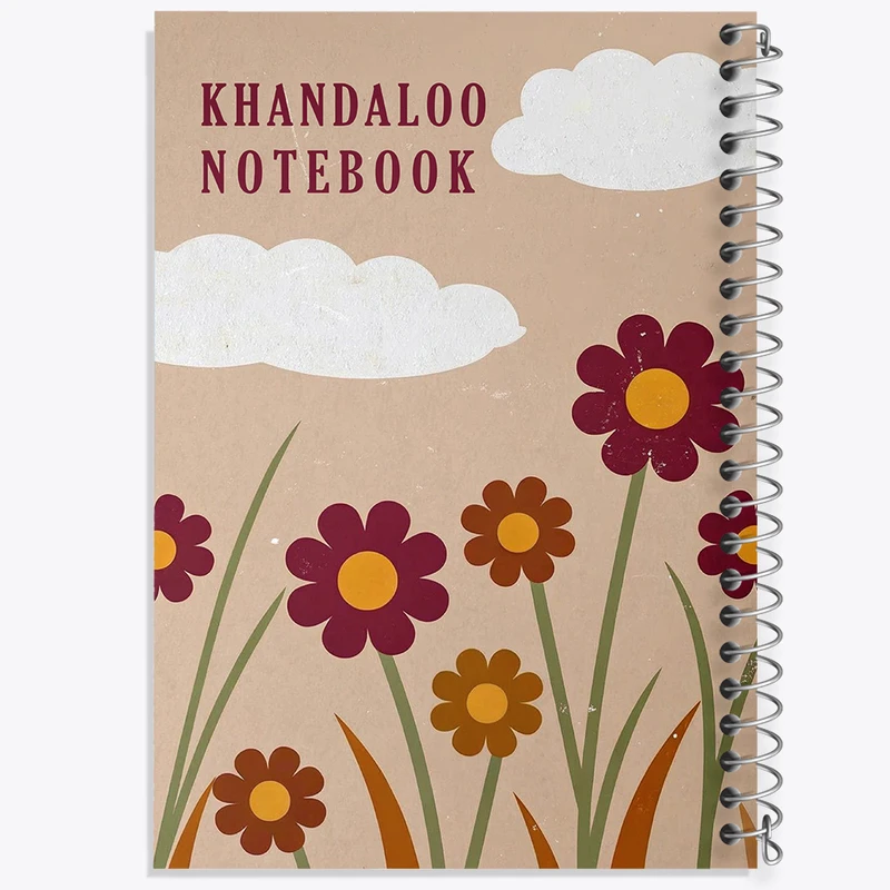 دفتر مشق 50 برگ خندالو طرح گل فانتزی کد N8520