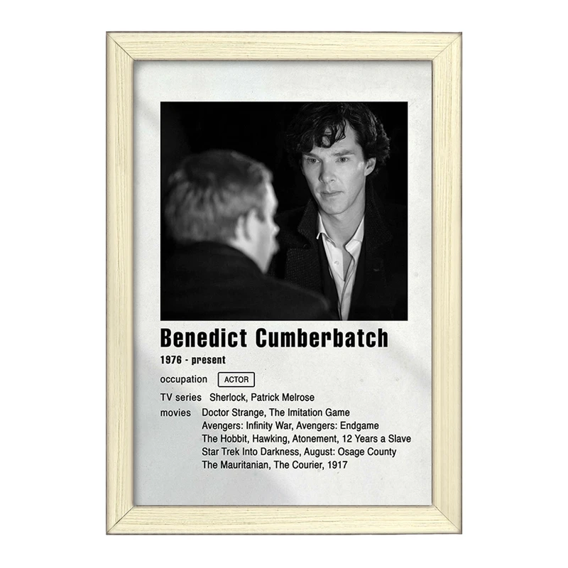 تابلو خندالو طرح بندیکت کامبربچ (Benedict CumberBatch) کد F11204