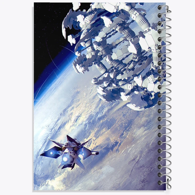 دفتر شطرنجی 50 برگ خندالو طرح فضا کد N8343