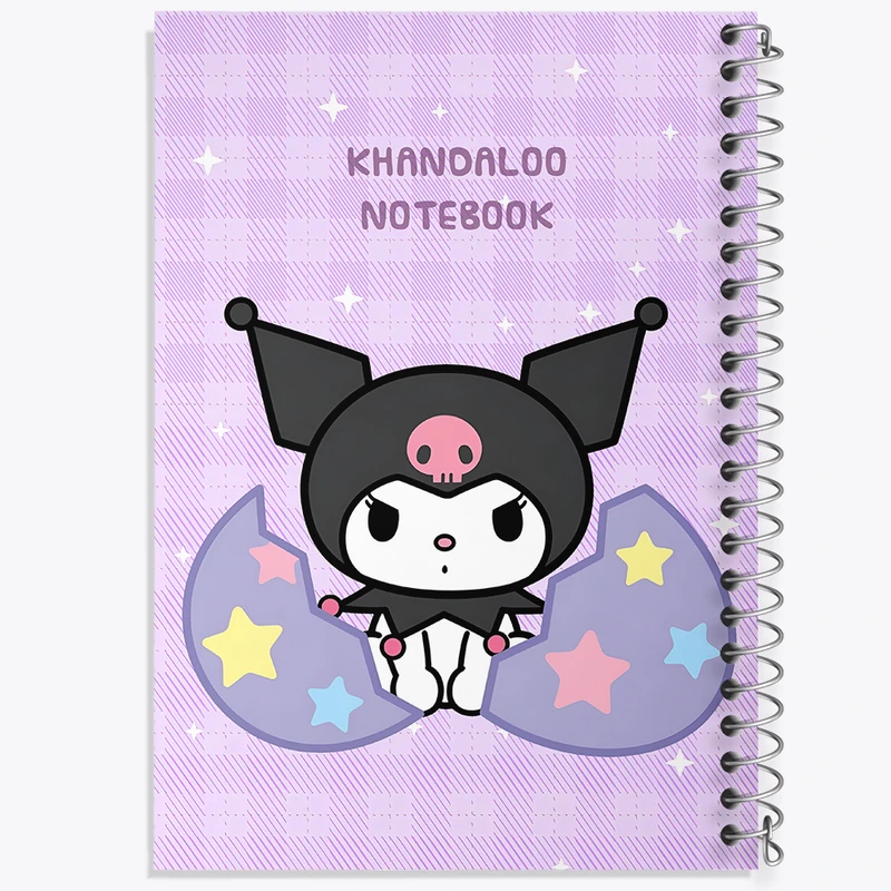 دفتر نقاشی 50 برگ خندالو طرح کرومی (Kuromi) کد N9050