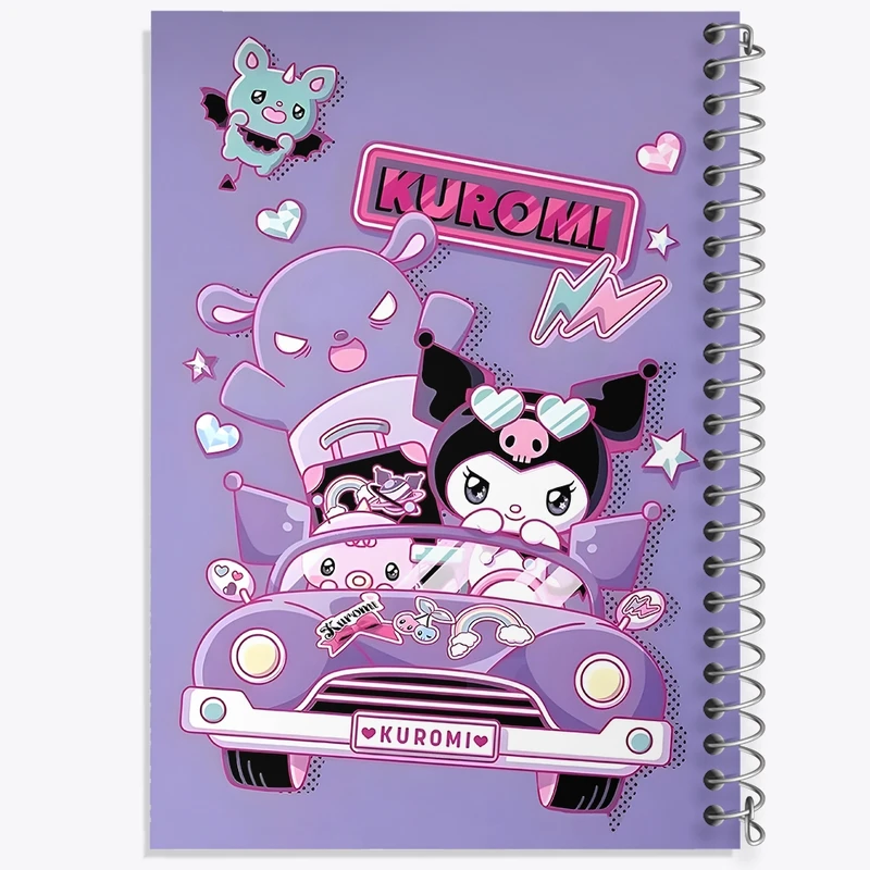 دفتر طراحی 50 برگ خندالو طرح کرومی (Kuromi) کد N4197