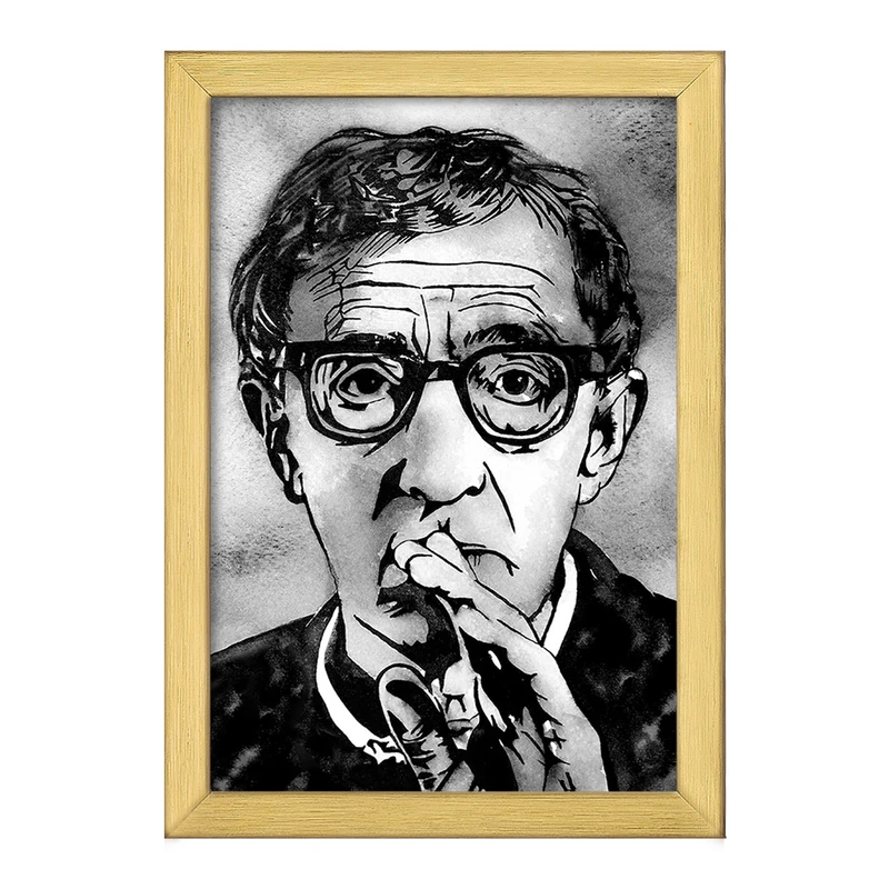 تابلو خندالو طرح وودی آلن (Woody Allen) کد F11449
