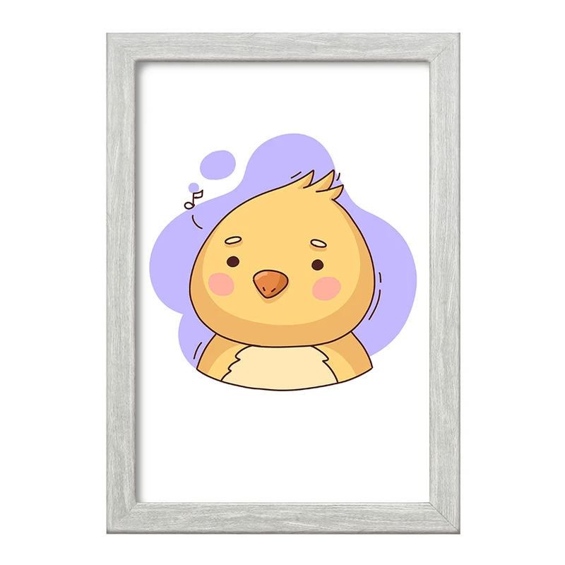 تابلو خندالو طرح جوجه حیوانات بامزه کد 37174