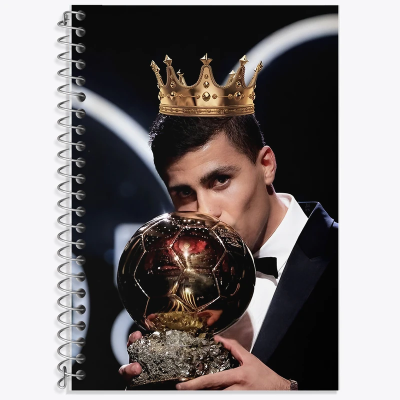 دفتر زبان 50 برگ خندالو مدل دو خط طرح رودریگو (Rodri) کد F14284