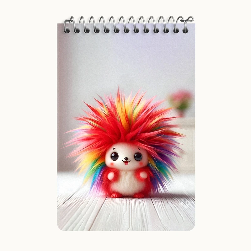 دفتر یادداشت 50 برگ خندالو طرح جوجه تیغی کیوت کد F6638