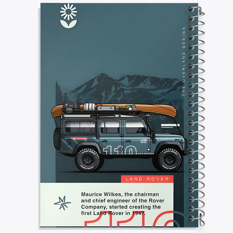 دفتر مشق 100 برگ خندالو طرح لندرور (Land Rover) کد F14165