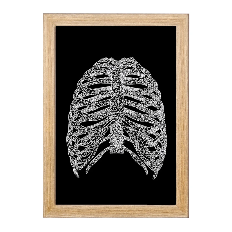 تابلو خندالو طرح قفسه سینه (Rib Cage) کد F13961