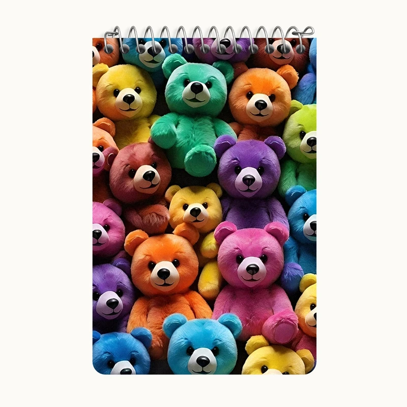 دفتر یادداشت 50 برگ خندالو طرح خرس رنگی کد F4217