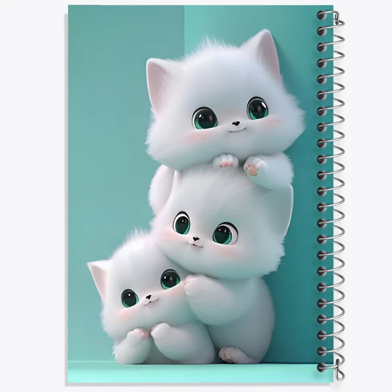 دفتر مشق 100 برگ خندالو طرح گربه های بامزه کد F4882