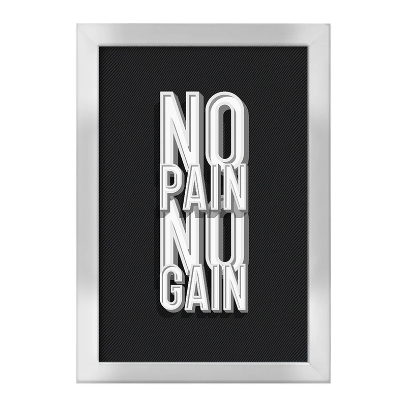تابلو خندالو طرح No Pain No Gain کد F704