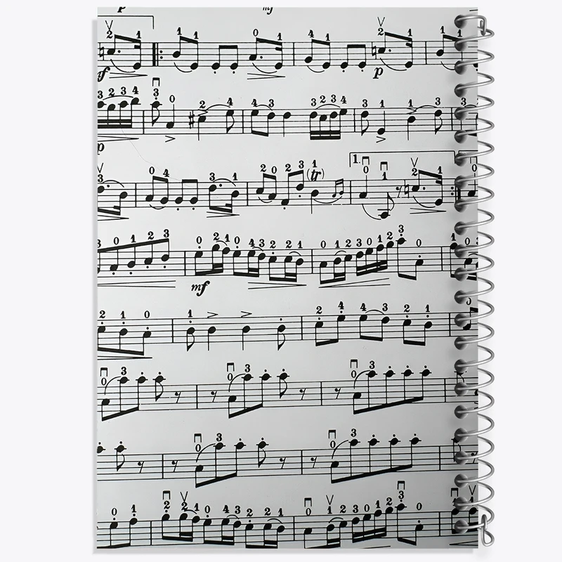 دفتر ژورنال نویسی 50 برگ خندالو مدل نقطه ای طرح نت موسیقی کد N8082