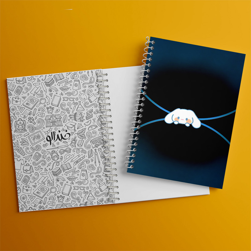 دفتر مشق 100 برگ خندالو طرح سینامورول کرومی کد N6799