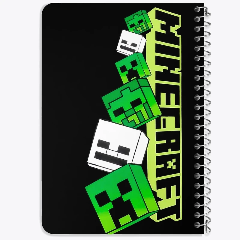 دفتر یادداشت 50 برگ خندالو طرح ماینکرافت (Minecraft) کد F14382