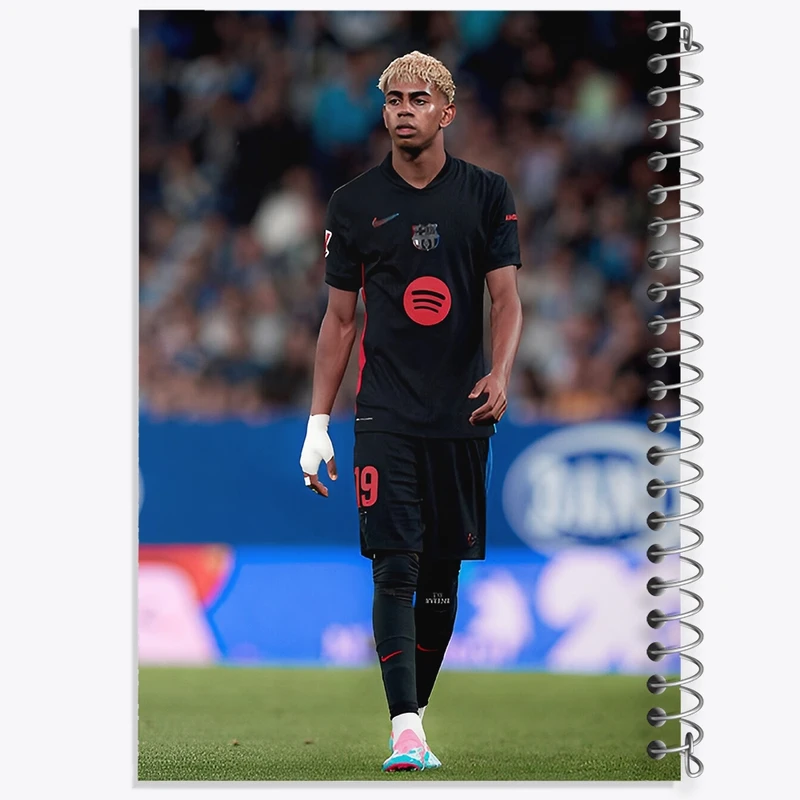 دفتر شطرنجی 50 برگ خندالو طرح لامین یامال (Lamine Yamal) کد F14302