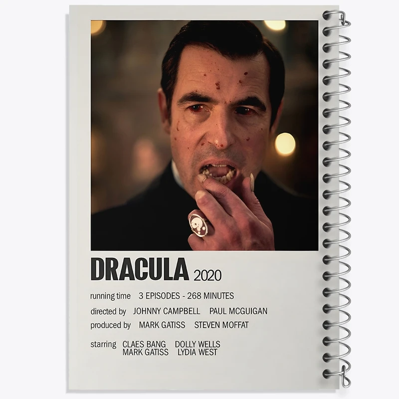 دفتر شطرنجی 50 برگ خندالو طرح دراکولا (Dracula) کد F13030