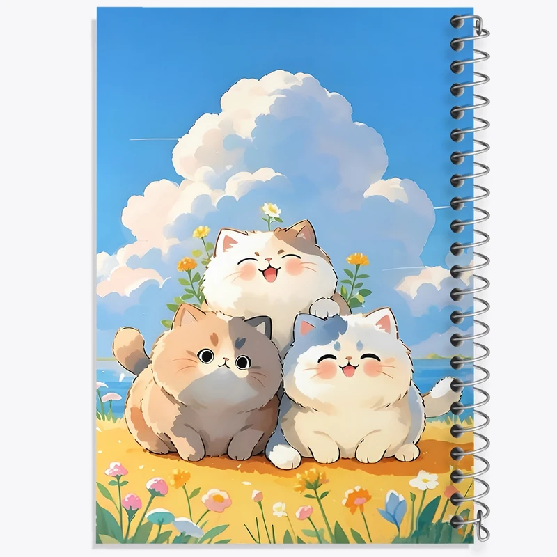 دفتر طراحی 50 برگ خندالو طرح گربه های بازیگوش کد F12705